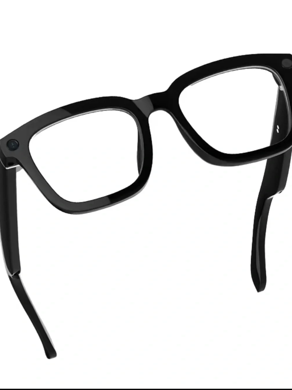 Wireless Smart Video Glasses in Black with Built-In Camera